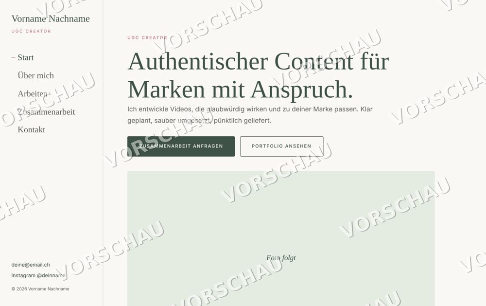 Vorschau Startseite Atelier