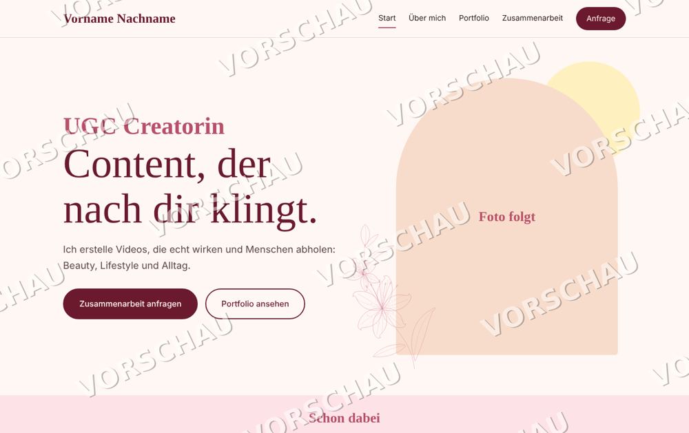Vorschau Startseite Blossom